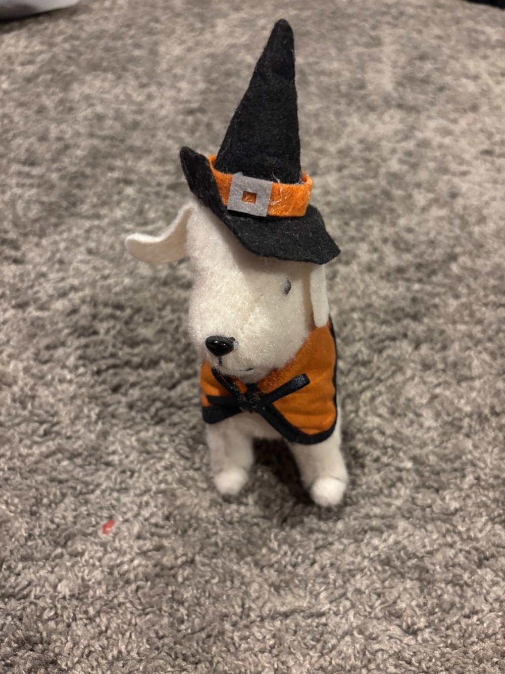 Target Hyde and EEK Halloween Felt Dog Figurine Witch Costume Decor